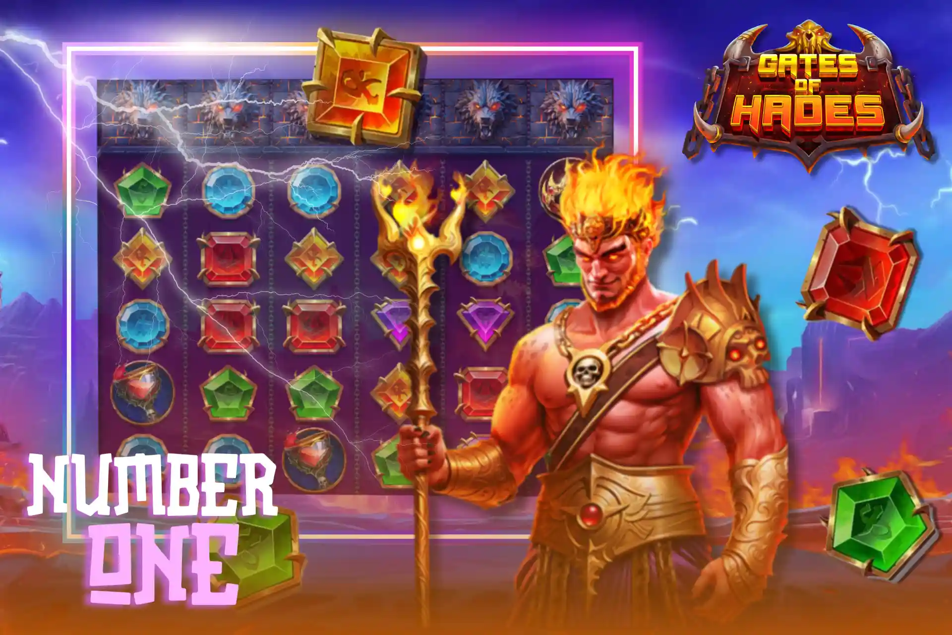 Gates of Hades is a slot with high volatility and an above-average RTP of 96.52%.