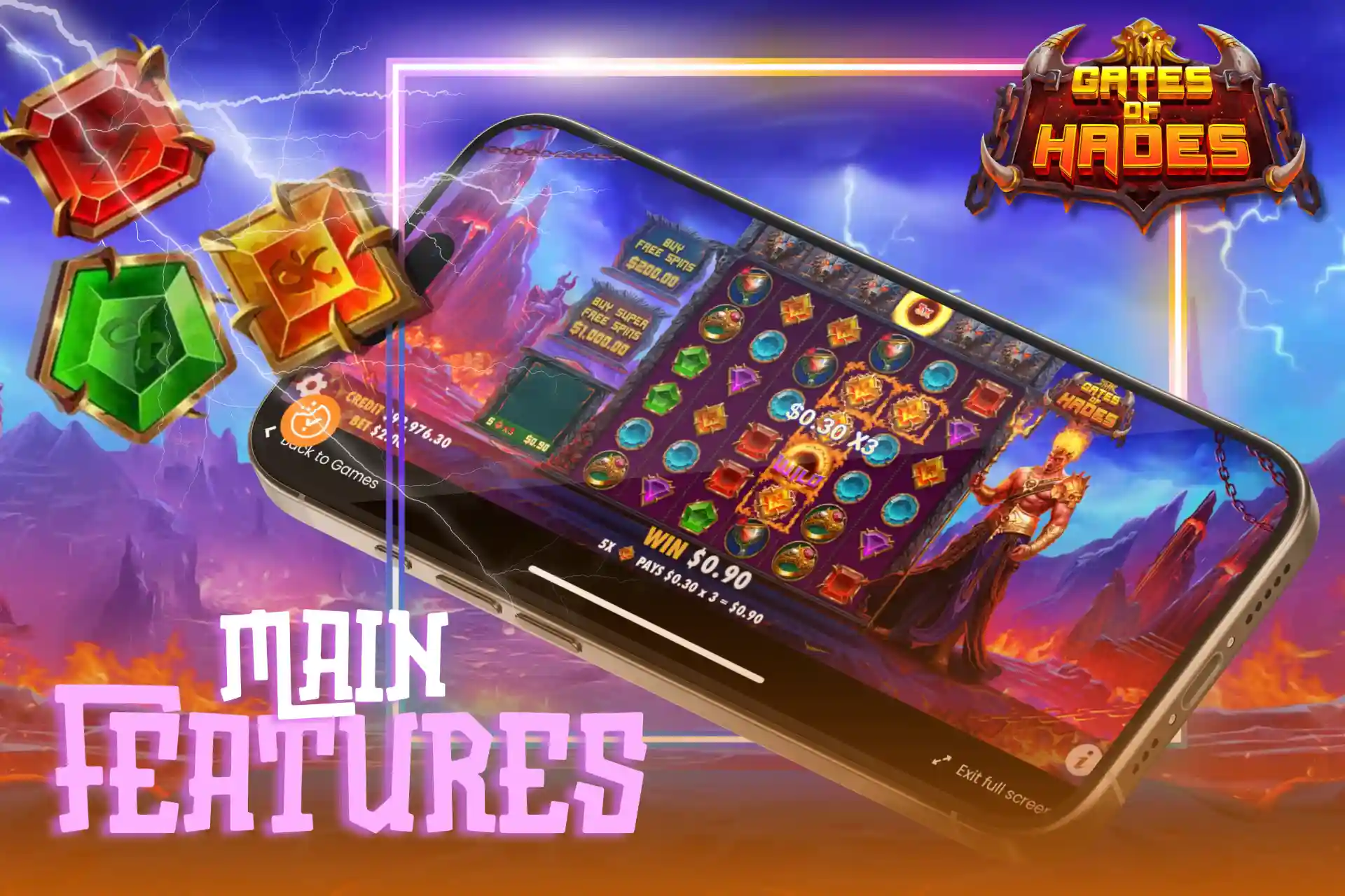 Key features of Gates of Hades that will not leave you indifferent